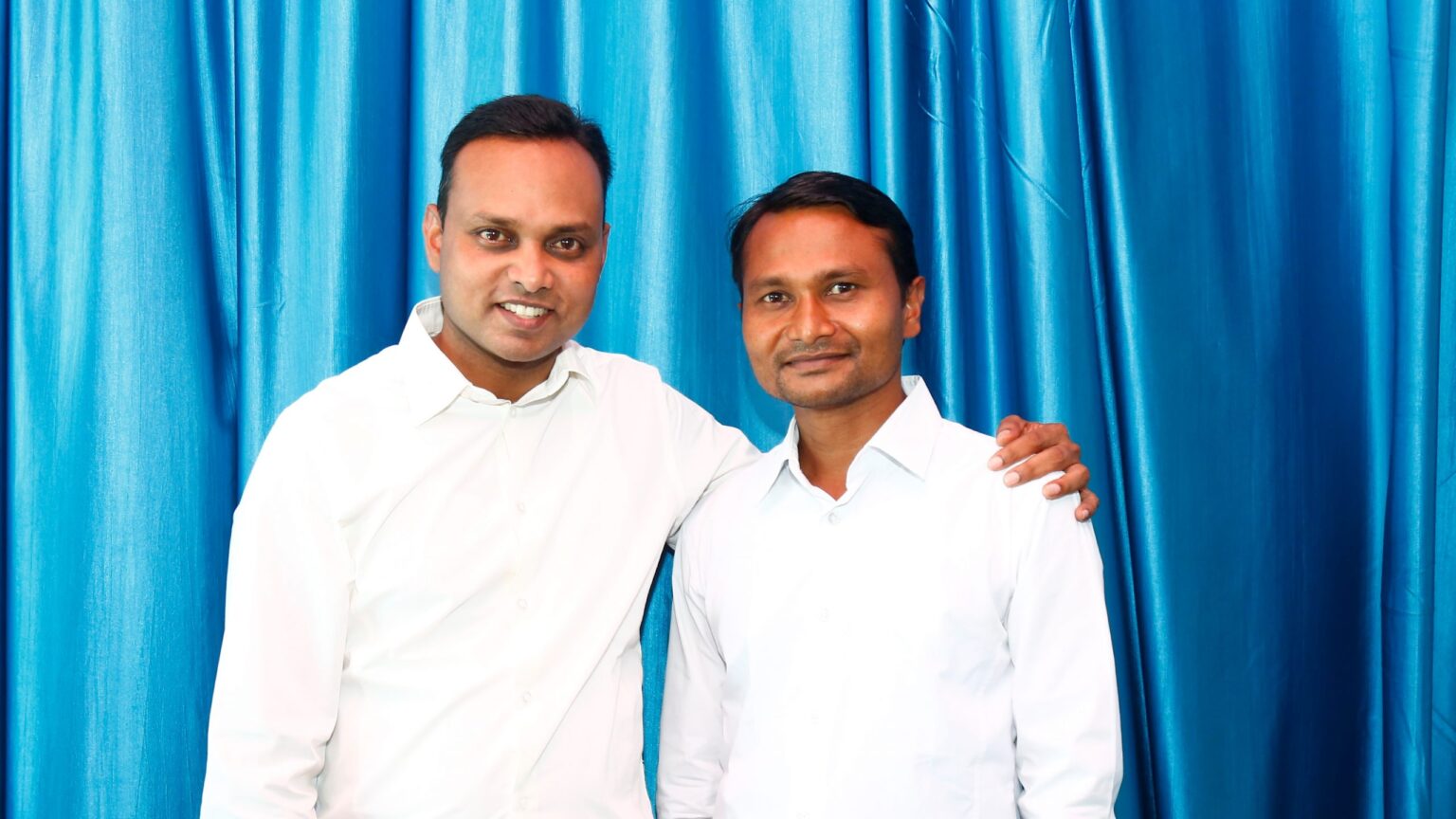 Anil Nethala with a student